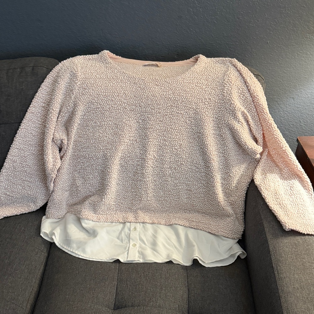 Calvin Klein Blush Textured Sweater